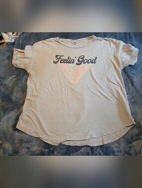 Wildfox 'Feelin' Good' Light Blue Graphic Tee
